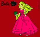 Dibujo Barbie vestida de novia pintado por uxhcUWEPUeyf