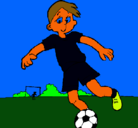 Dibujo Jugar a fútbol pintado por franlu