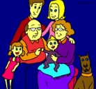 Dibujo Familia pintado por andresana