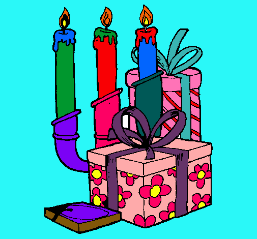 Candelabro y regalos