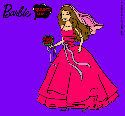 Barbie vestida de novia