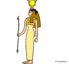 Dibujo Hathor pintado por ghcsvd