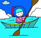 Dibujo Canoa esquimal pintado por jmcyc6cnjdyc