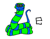 Dibujo Serpiente pintado por wendolin