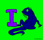 Dibujo Iguana pintado por poroto