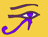 Dibujo Ojo Horus pintado por capiponi