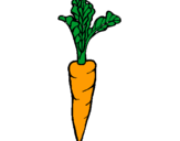 Dibujo zanahoria pintado por jenipher