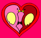 Dibujo Pajaritos enamorados pintado por emily_