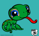 Dibujo Lagarto Littlest Pet Shop pintado por cristy43