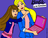 Dibujo El nuevo portátil de Barbie pintado por willaida