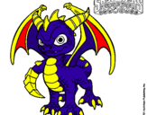 Dibujo Spyro pintado por candela2003