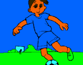 Dibujo Jugar a fútbol pintado por natxo