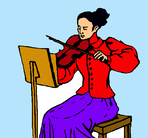 Dama violinista