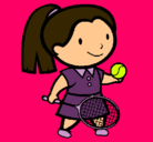 Dibujo Chica tenista pintado por ANAMARCELL