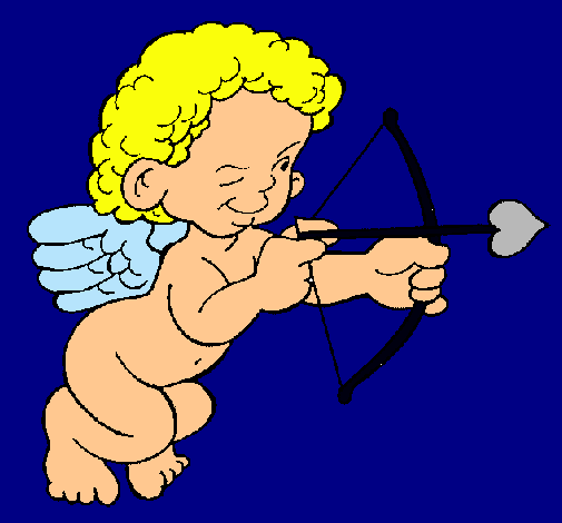 Cupido apuntando con la flecha