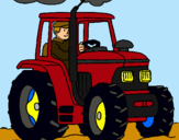 Dibujo Tractor en funcionamiento pintado por aaaaaaaaaaaa