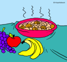Dibujo Fruta y caracoles a la cazuela pintado por edliana25