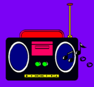 Dibujo Radio cassette 2 pintado por nickyminaj25