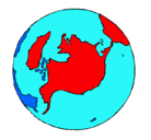 Dibujo Planeta Tierra pintado por fkdhjdhdj