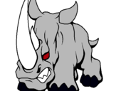 Dibujo Rinoceronte II pintado por jardekcs
