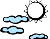 Dibujo Sol y nubes 2 pintado por rofuenga