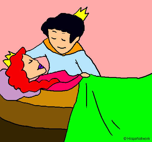 Dibujo La princesa durmiente y el príncipe pintado por NENA06