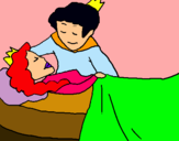 Dibujo La princesa durmiente y el príncipe pintado por NENA06