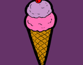 Dibujo Cucurucho de helado pintado por rosalu