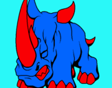 Dibujo Rinoceronte II pintado por rody
