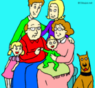 Dibujo Familia pintado por falop