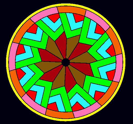 Dibujo Mandala 24 pintado por migl