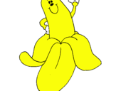Dibujo Banana pintado por albeto