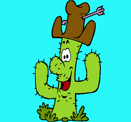 Cactus con sombrero