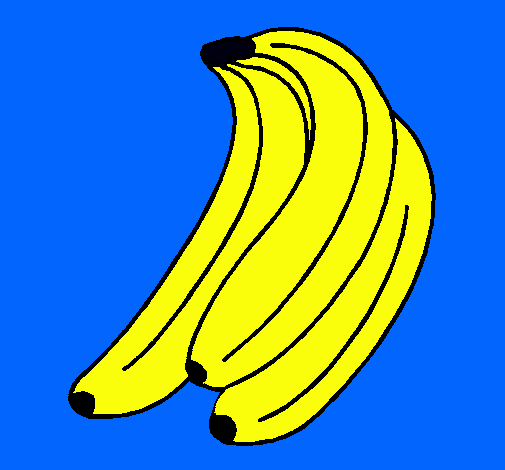 Dibujo Plátanos pintado por dietetica