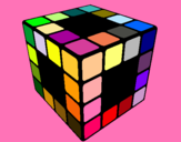 Dibujo Cubo de Rubik pintado por mirtix