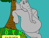 Dibujo Horton pintado por fernandith