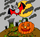 Dibujo Paisaje de Halloween pintado por alexaromi