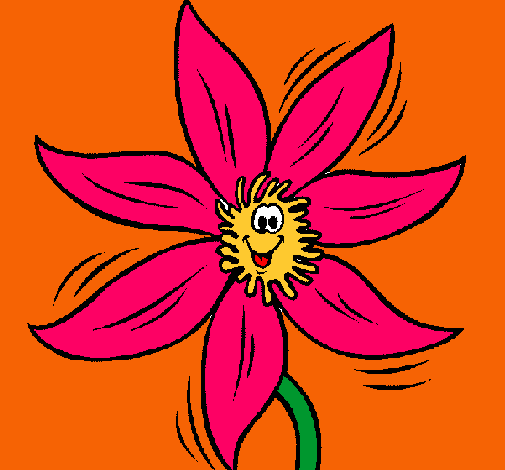 Dibujo Flor pintado por Adelpho
