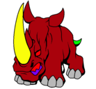 Dibujo Rinoceronte II pintado por fgggggg