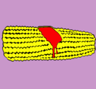 Dibujo Mazorca de maíz pintado por selenagomez
