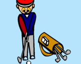 Dibujo Jugador de golf II pintado por chutape