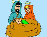 Dibujo Natividad pintado por hugo2
