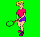 Dibujo Chica tenista pintado por souza