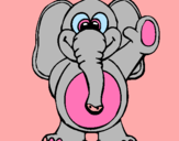 Dibujo Elefante 2 pintado por harlin7pri1