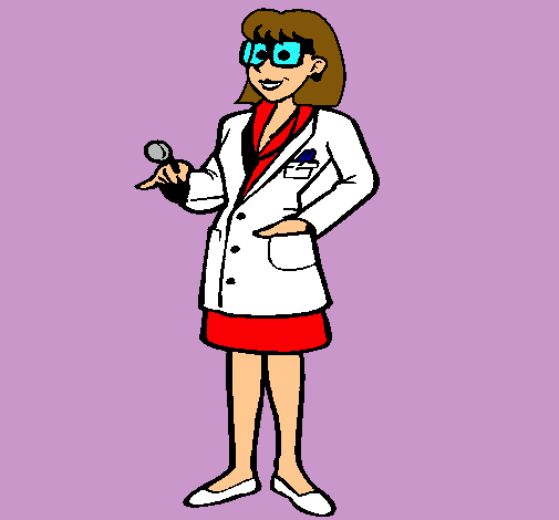 Doctora con gafas