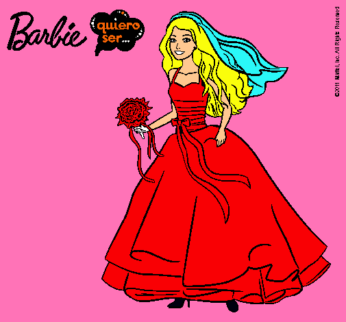 Barbie vestida de novia