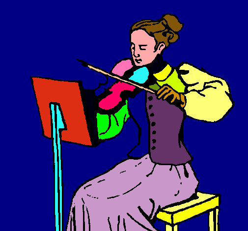 Dama violinista