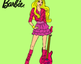 Dibujo Barbie rockera pintado por llllllllllll