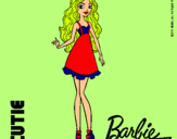 Dibujo Barbie Fashionista 3 pintado por  naranjo