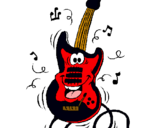 Dibujo Guitarra eléctrica pintado por kjgkjghjkhgk